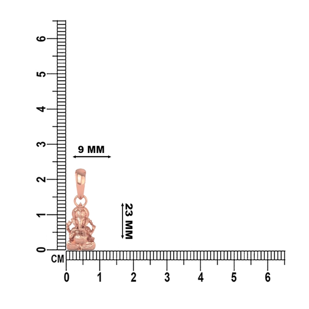 24K-3.2 Lord Ganesh Locket Pendant For Men and Women