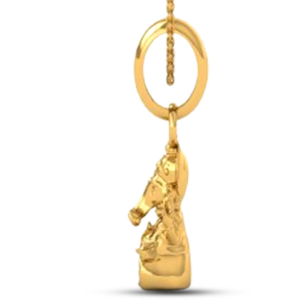 DISHIS 24K (995) 5.2GM Lord Ganesh Ganpati Locket Pendant For Men and Women