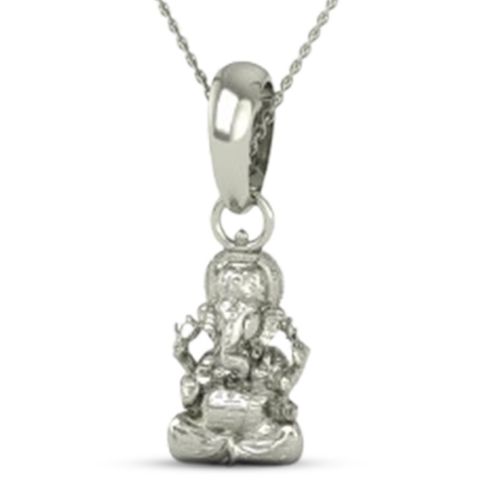 DISHIS 24K (995) 5.2GM Lord Ganesh Ganpati Locket Pendant For Men and Women