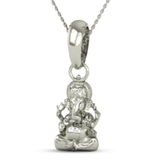 DISHIS 24K (995) 5.2GM Lord Ganesh Ganpati Locket Pendant For Men and Women