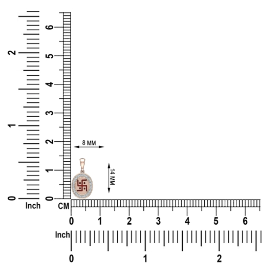 Swastik Gold & Diamond Pendant