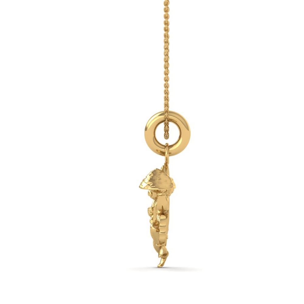 DISHIS 24K (995) 2.2GM Yellow Gold Lord Hanuman Locket Pendant For Men and Women