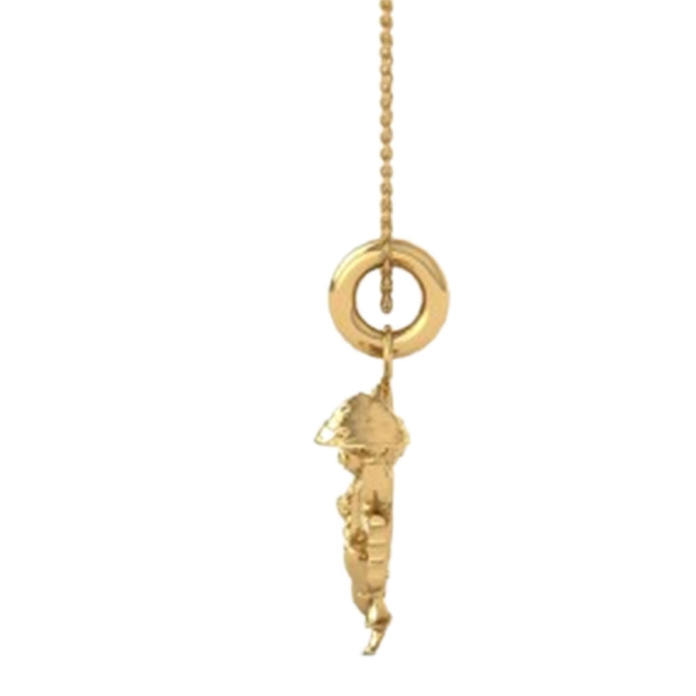 DISHIS 24K (995) 3.2GM Yellow Gold Lord Hanuman Locket Pendant For Men and Women