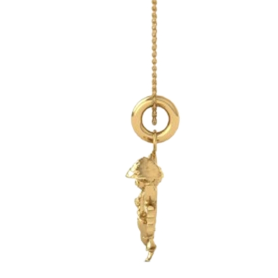 DISHIS 24K (995) 3.2GM Yellow Gold Lord Hanuman Locket Pendant For Men and Women