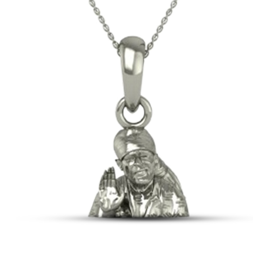 DISHIS 24K (995) 3.2GM Yellow Gold Lord Sai Baba Locket Pendant For Men and Women