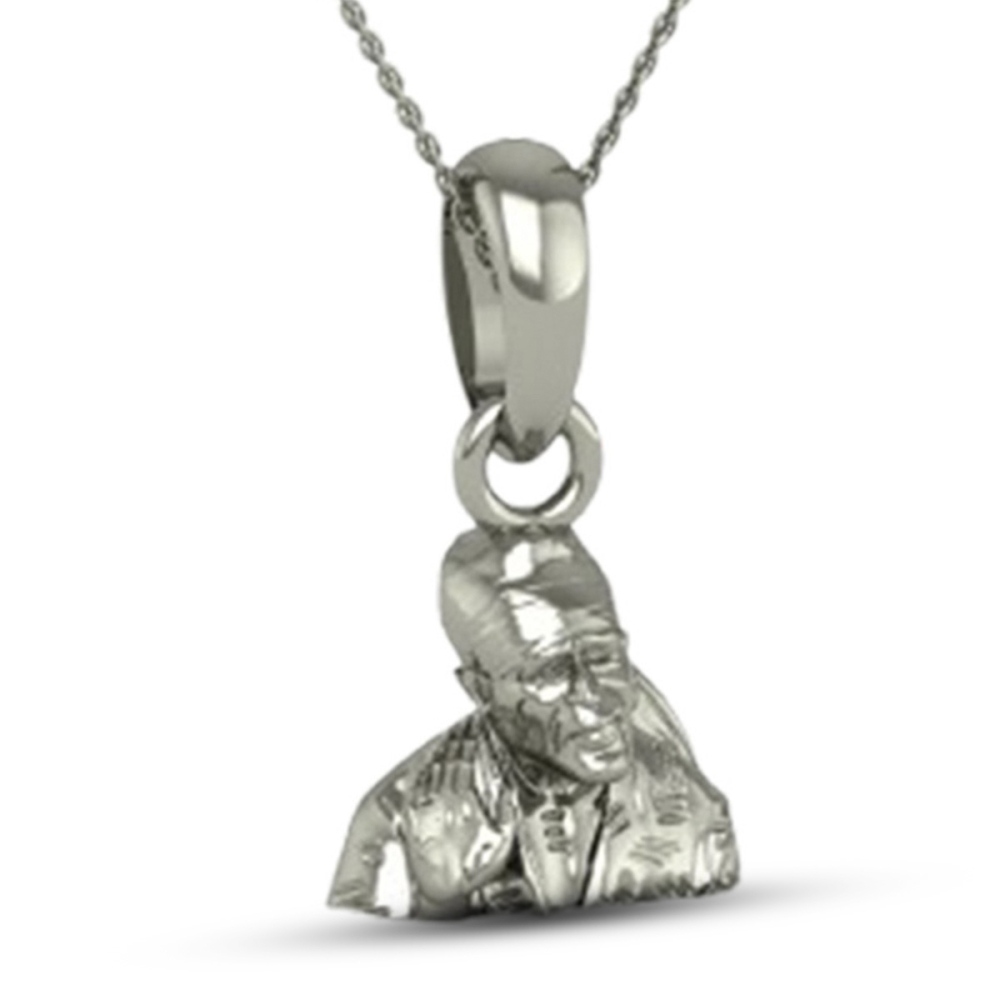 DISHIS 24K (995) 3.2GM Yellow Gold Lord Sai Baba Locket Pendant For Men and Women