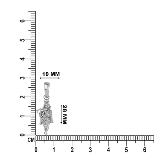 DISHIS 24K (995) 5.2GM Yellow Gold Lord Krishna Locket Pendant For Men and Women.