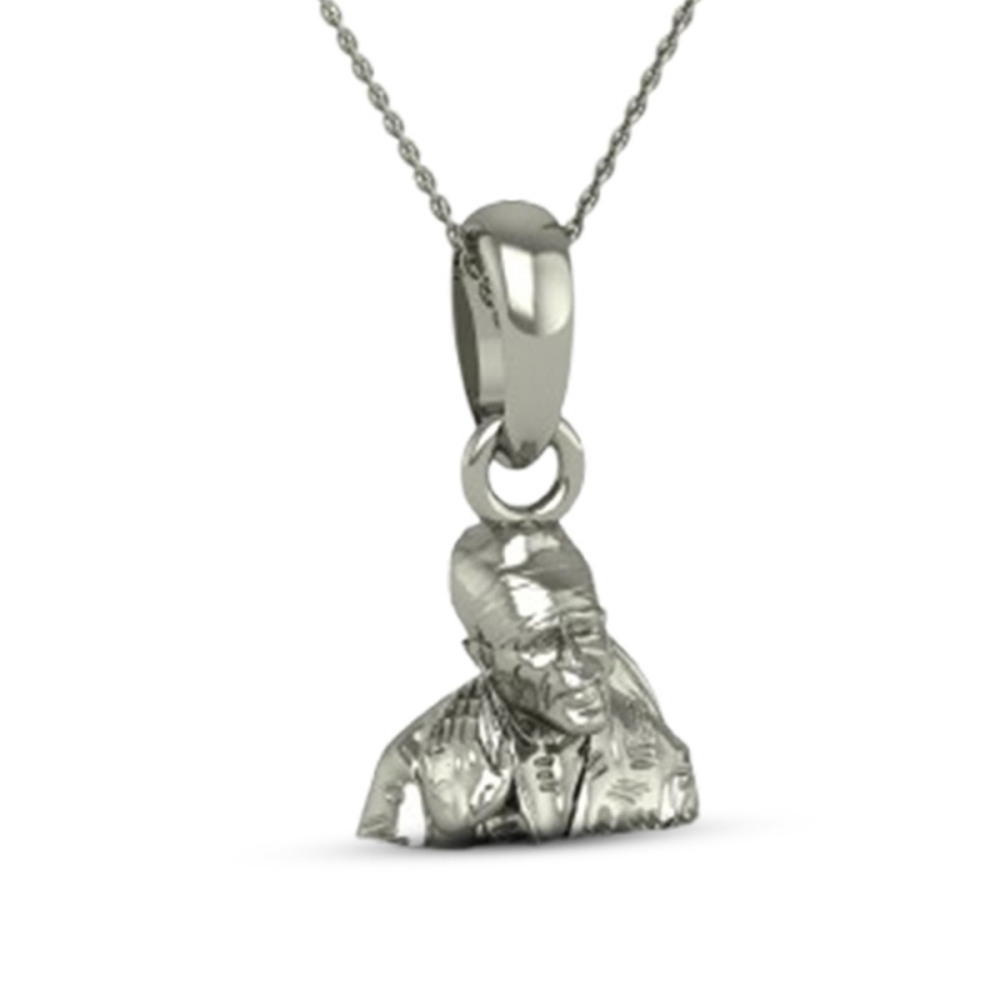 DISHIS 24K (995) 2.2GM Yellow Gold Lord Sai Baba Locket Pendant For Men and Women