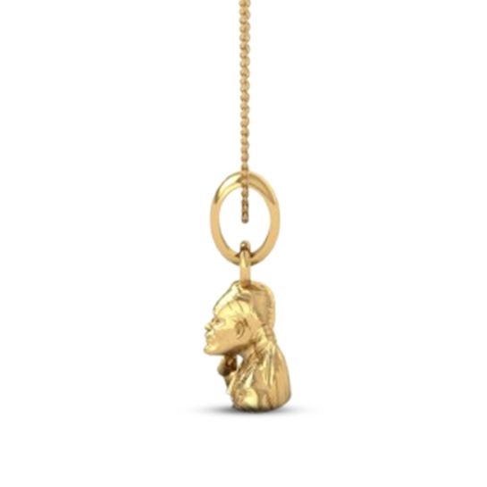 DISHIS 24K (995) 2.2GM Yellow Gold Lord Sai Baba Locket Pendant For Men and Women