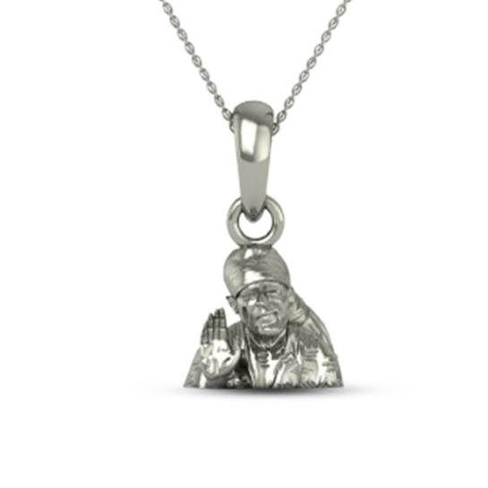 DISHIS 24K (995) 2.2GM Yellow Gold Lord Sai Baba Locket Pendant For Men and Women