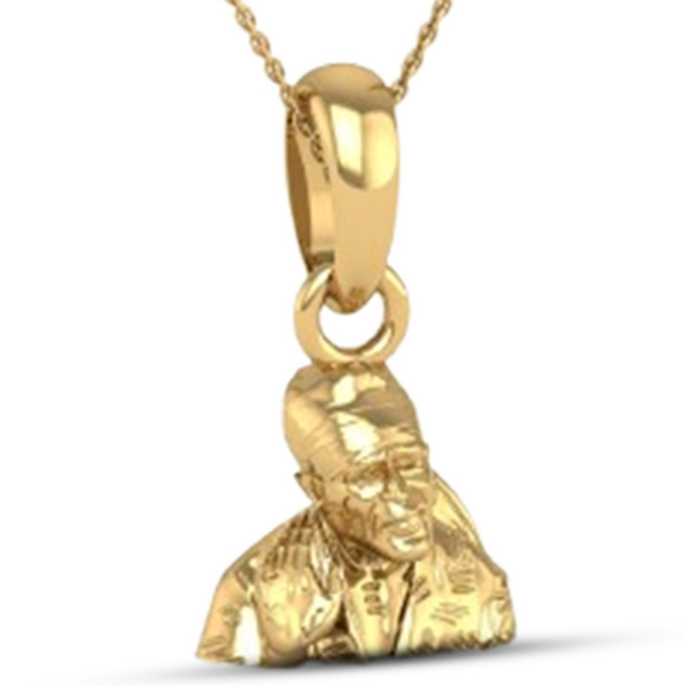 24K-5.2GM Yellow Gold Lord Sai Baba Locket Pendant For Men and Women