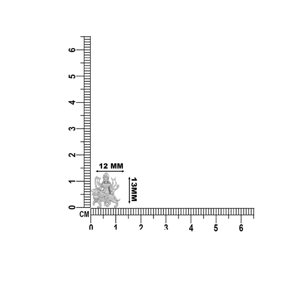 DISHIS 24K (995) 1.2GM Yellow Gold Lord Mata Rani Locket Pendant For Men and Women