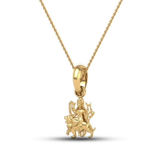 DISHIS 24K (995) 2.2GM Yellow Gold Lord Mata Rani Locket Pendant For Men and Women