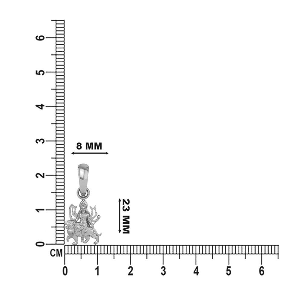 DISHIS 24K (995) 3.2GM Yellow Gold Lord Mata Rani Locket Pendant For Men and Women