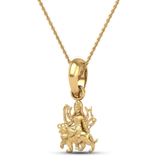 DISHIS 24K (995) 5.2GM Yellow Gold Lord Mata Rani Locket Pendant For Men and Women