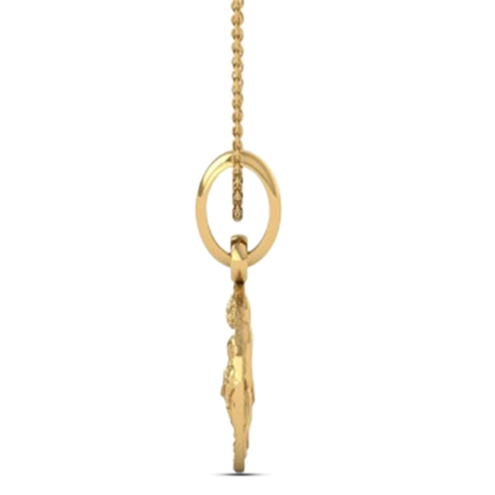 DISHIS 24K (995) 5.2GM Yellow Gold Lord Mata Rani Locket Pendant For Men and Women