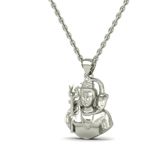 DISHIS 24K (995) 1.2GM Yellow Gold Lord Shiv Locket Pendant For Men and Women