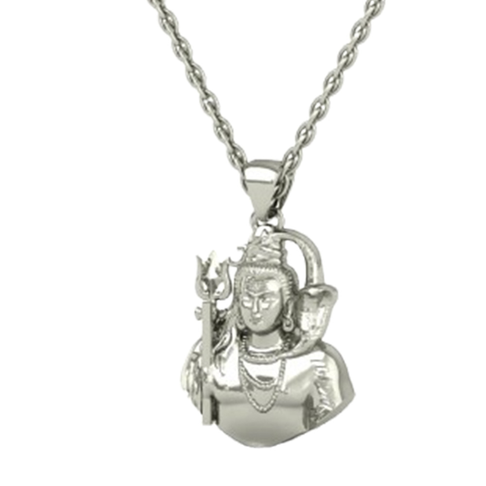 DISHIS 24K (995) 2.2GM Yellow Gold Lord Shiv Locket Pendant For Men and Women