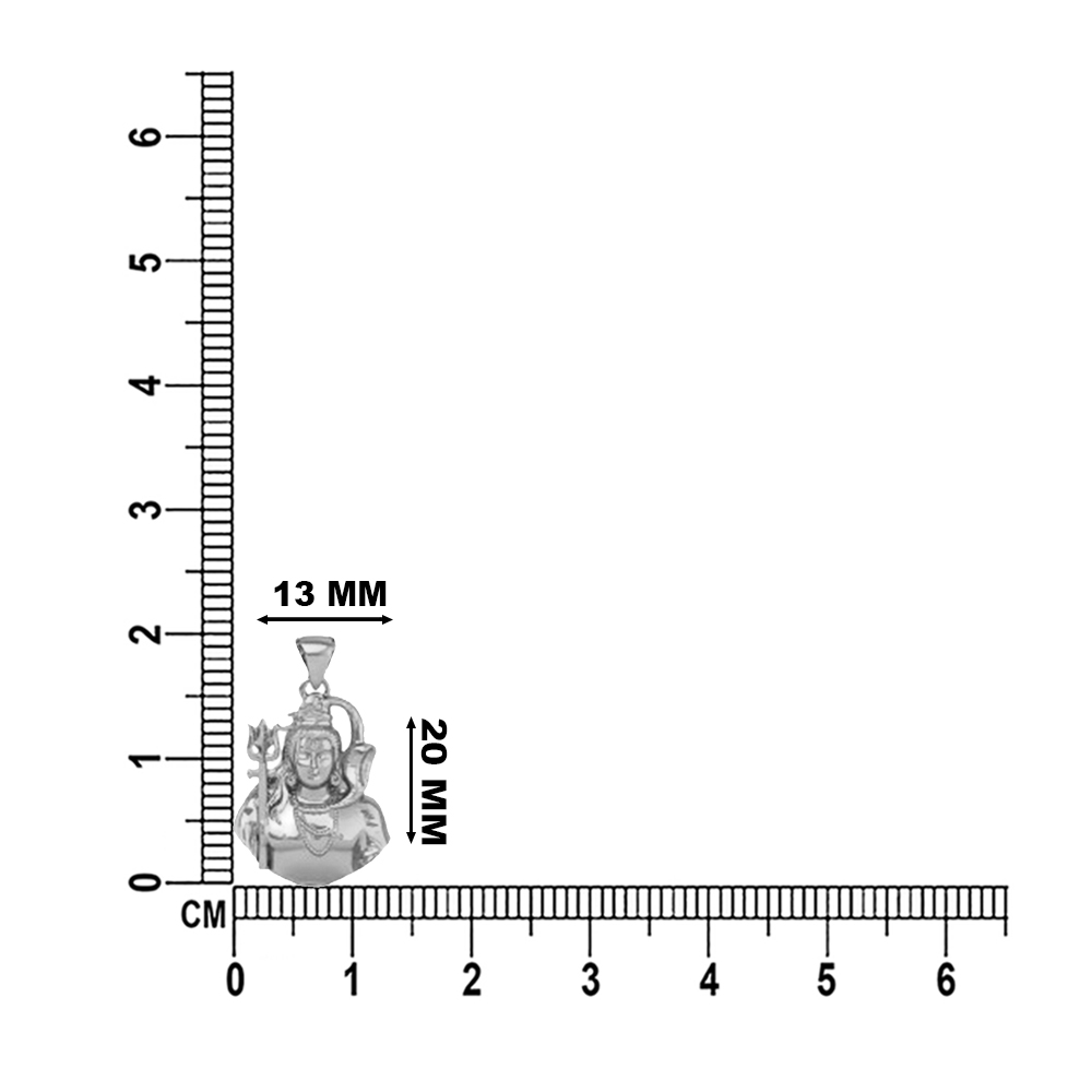 DISHIS 24K (995) 2.2GM Yellow Gold Lord Shiv Locket Pendant For Men and Women