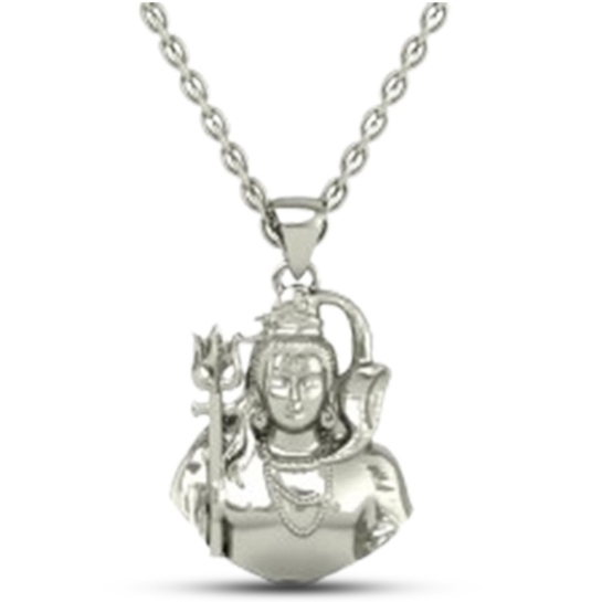 DISHIS 24K (995) 5.2GM Yellow Gold Lord Shiv Locket Pendant For Men and Women