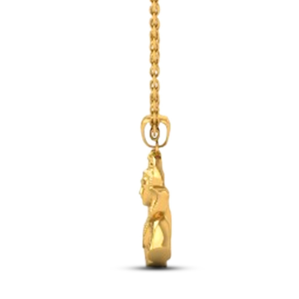 DISHIS 24K (995) 5.2GM Yellow Gold Lord Shiv Locket Pendant For Men and Women