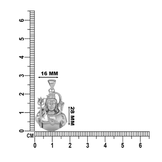 DISHIS 24K (995) 5.2GM Yellow Gold Lord Shiv Locket Pendant For Men and Women