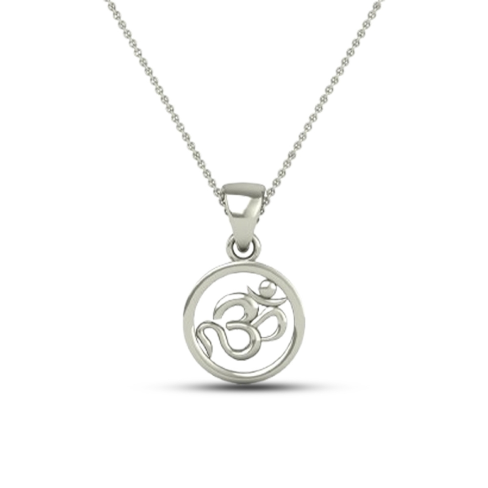 DISHIS 24KT (995) 1.2GM Yellow Gold OM Locket Pendant For Men and Women