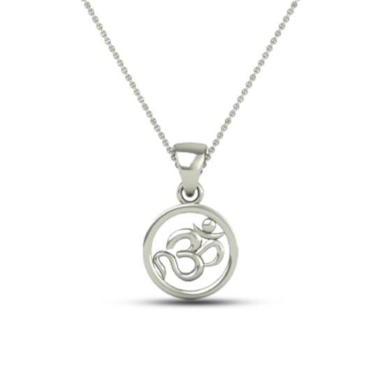 DISHIS 24KT (995) 1.2GM Yellow Gold OM Locket Pendant For Men and Women