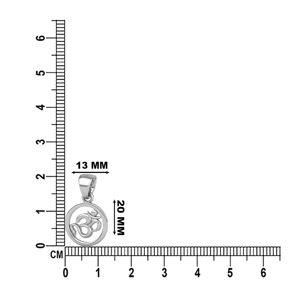 DISHIS 24KT (995) 2.2GM Yellow Gold OM Locket Pendant For Men and Women