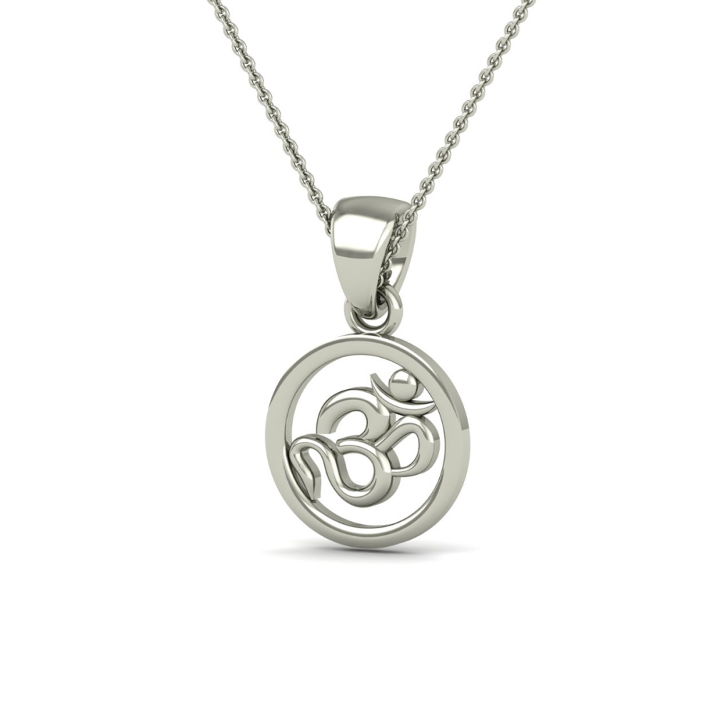 DISHIS 24KT (995) 2.2GM Yellow Gold OM Locket Pendant For Men and Women