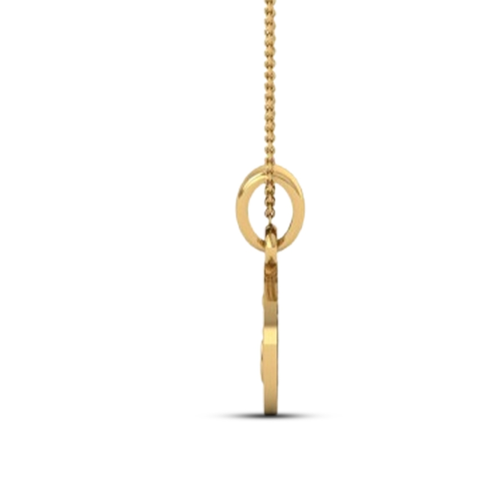 DISHIS 24KT (995) 3.2GM Yellow Gold OM Locket Pendant For Men and Women