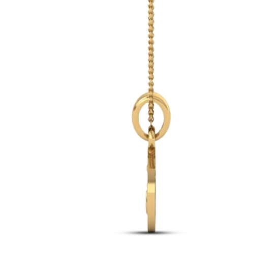 DISHIS 24KT (995) 3.2GM Yellow Gold OM Locket Pendant For Men and Women