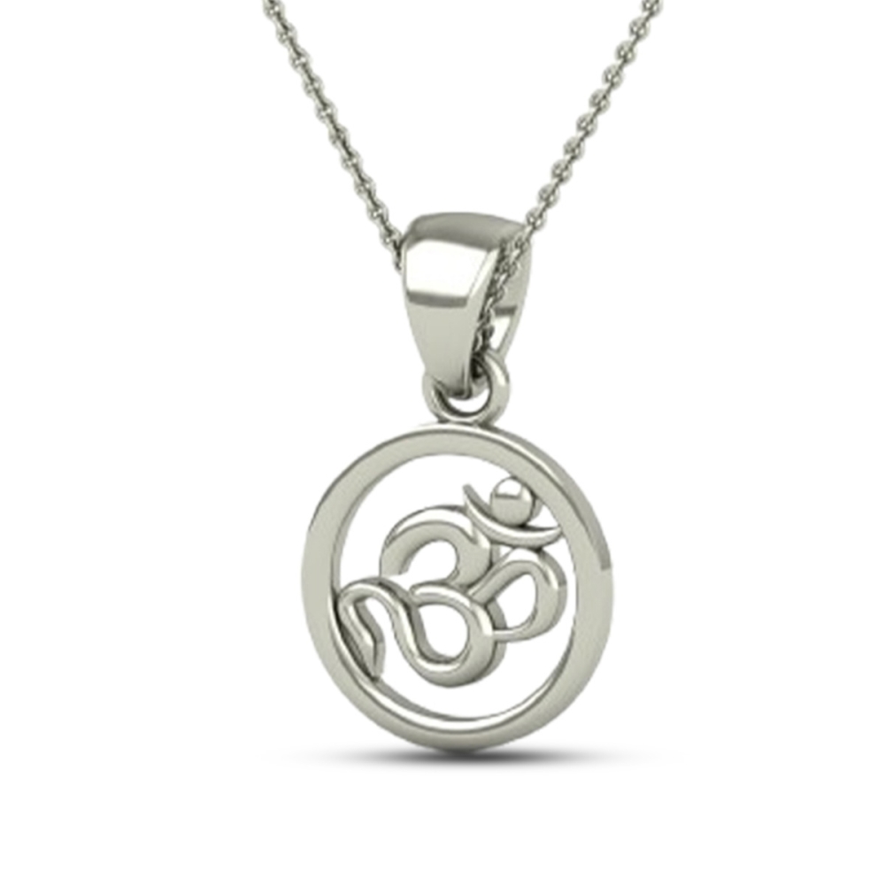 DISHIS 24KT (995) 3.2GM Yellow Gold OM Locket Pendant For Men and Women
