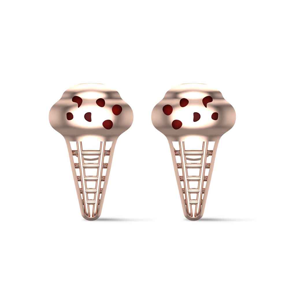 Sweet Scoop Gold Earrings