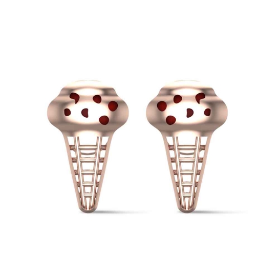 Sweet Scoop Gold Earrings