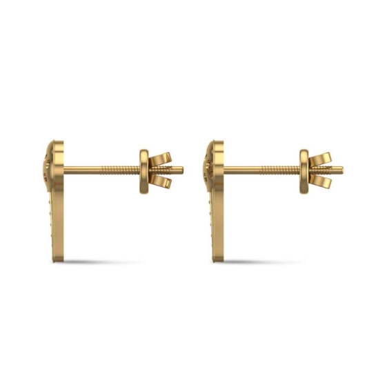 Sweet Scoop Gold Earrings