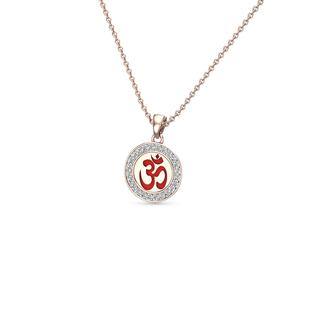 Golden Om Spiritual Pendant