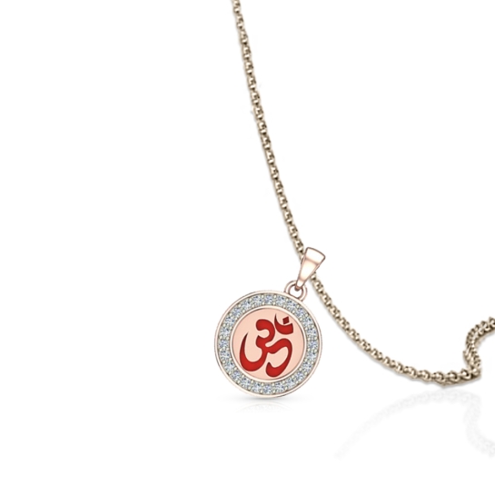 Golden Om Spiritual Pendant