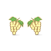 Golden Grape Kids Earrings