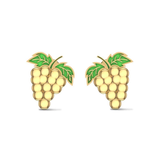 Golden Grape Kids Earrings
