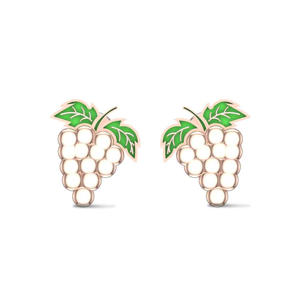 Golden Grape Kids Earrings