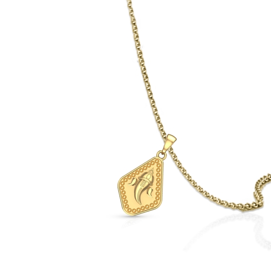 Divine Ganesha Gold Pendant