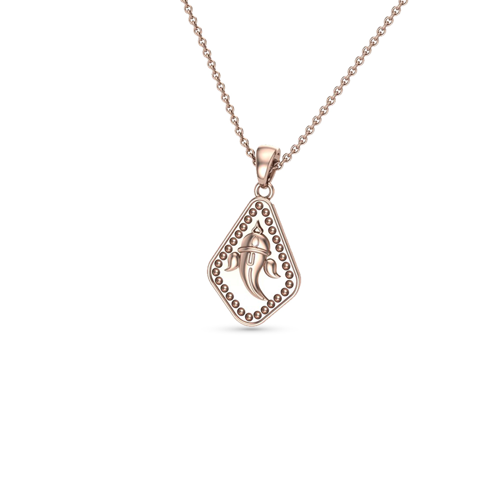 Divine Ganesha Gold Pendant