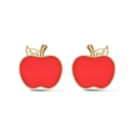 Red Apple Earrings