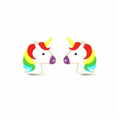 Rainbow Unicorn Kids Earrings