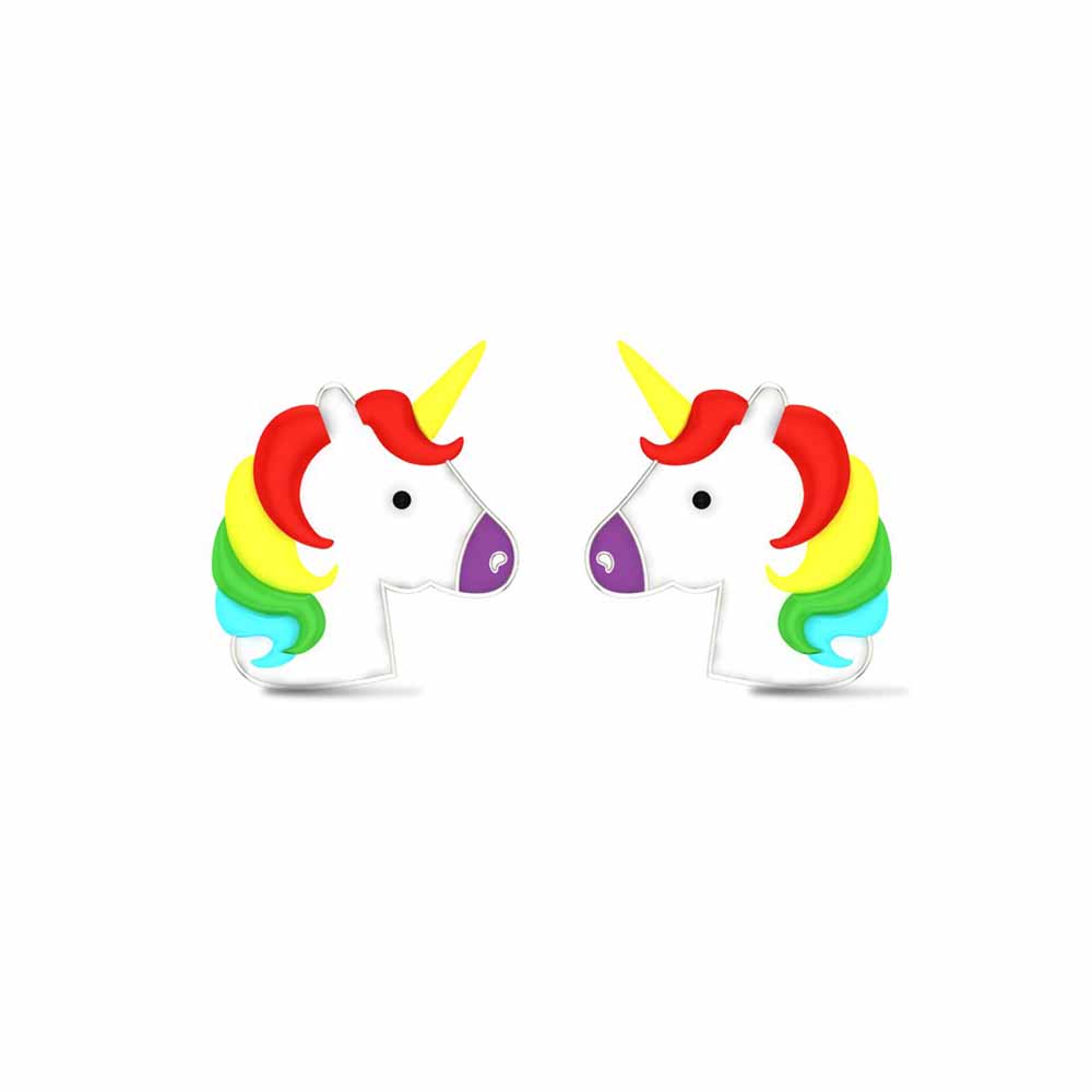 Rainbow Unicorn Kids Earrings