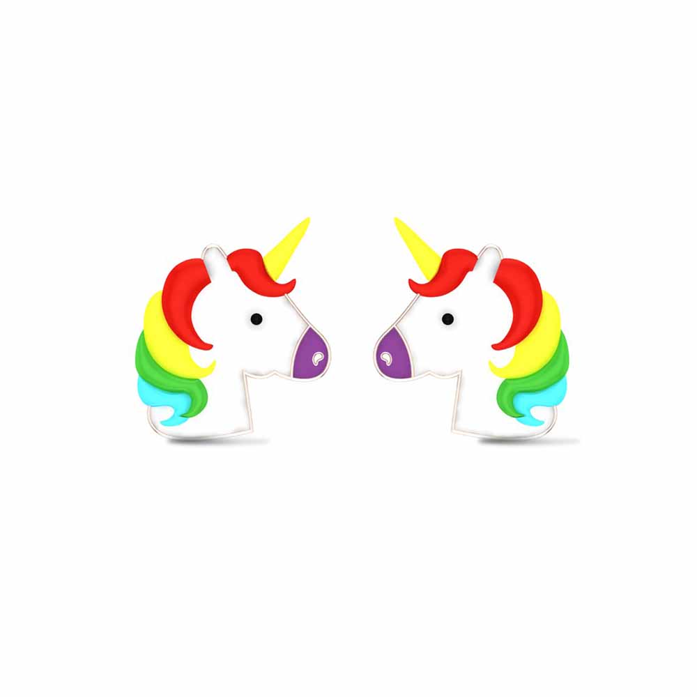 Rainbow Unicorn Kids Earrings