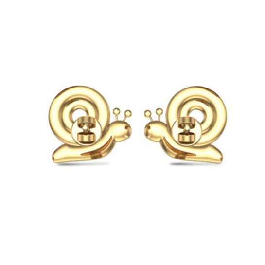 Golden Snail Duo Earrings