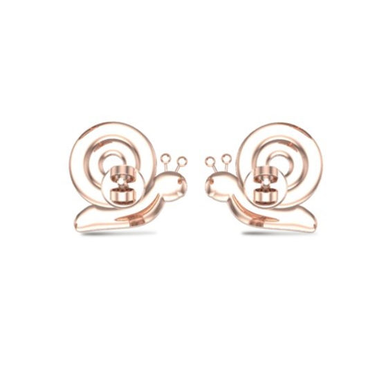 Golden Snail Duo Earrings
