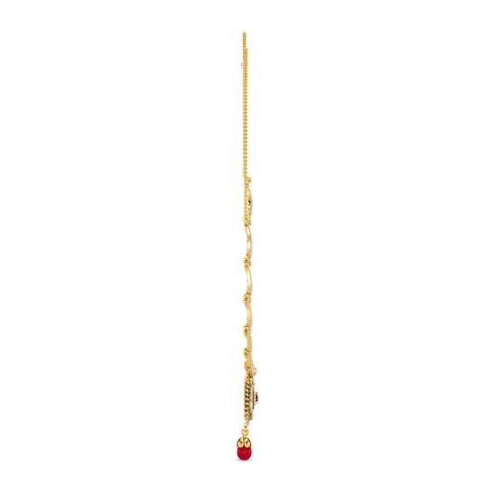 Regal Ruby Drop Necklace Set